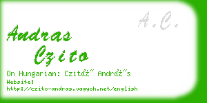 andras czito business card